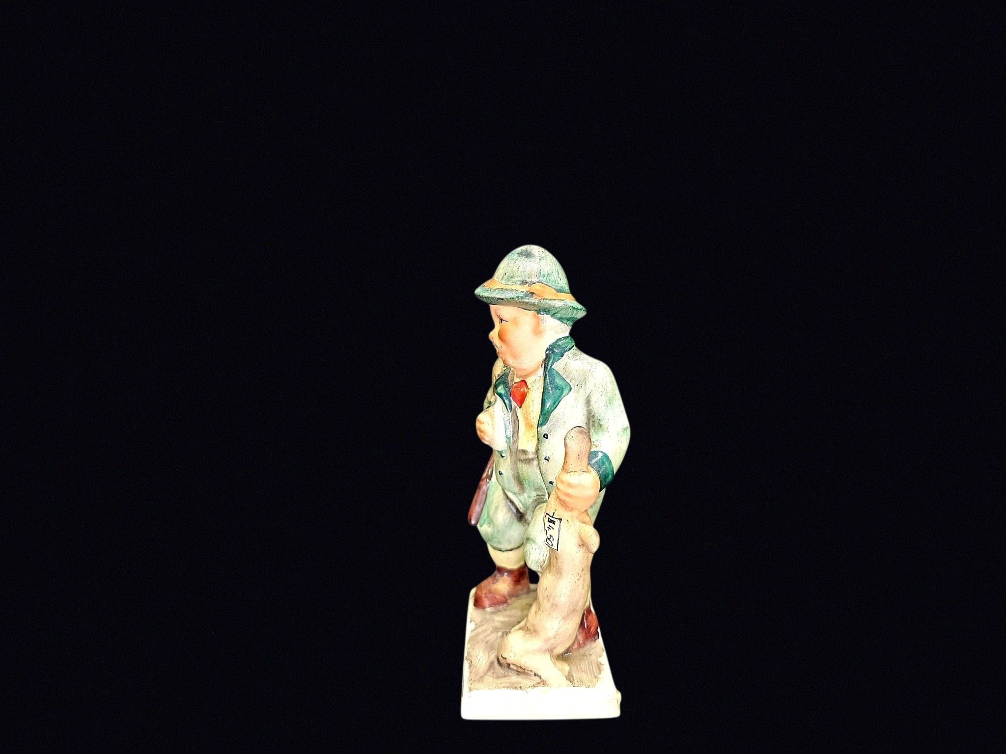 Friedel Bavaria Porcelain Hunter w Rabbit