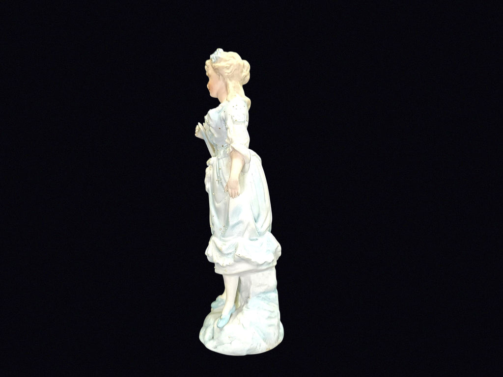 Bisque Porcelain Victorian Lady Figurine c1900