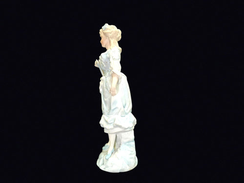 Bisque Porcelain Victorian Lady Figurine c1900