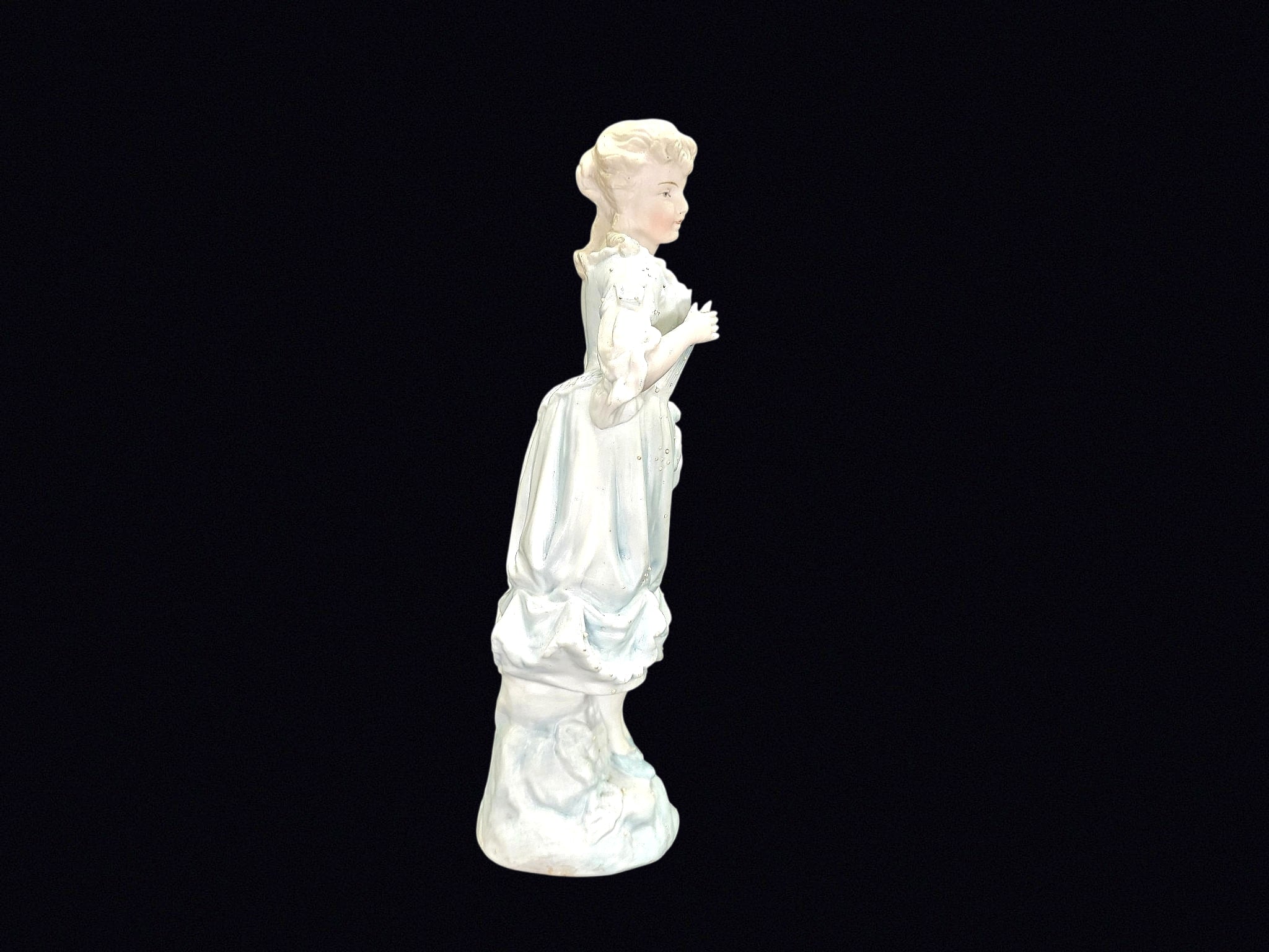 Bisque Porcelain Victorian Lady Figurine c1900