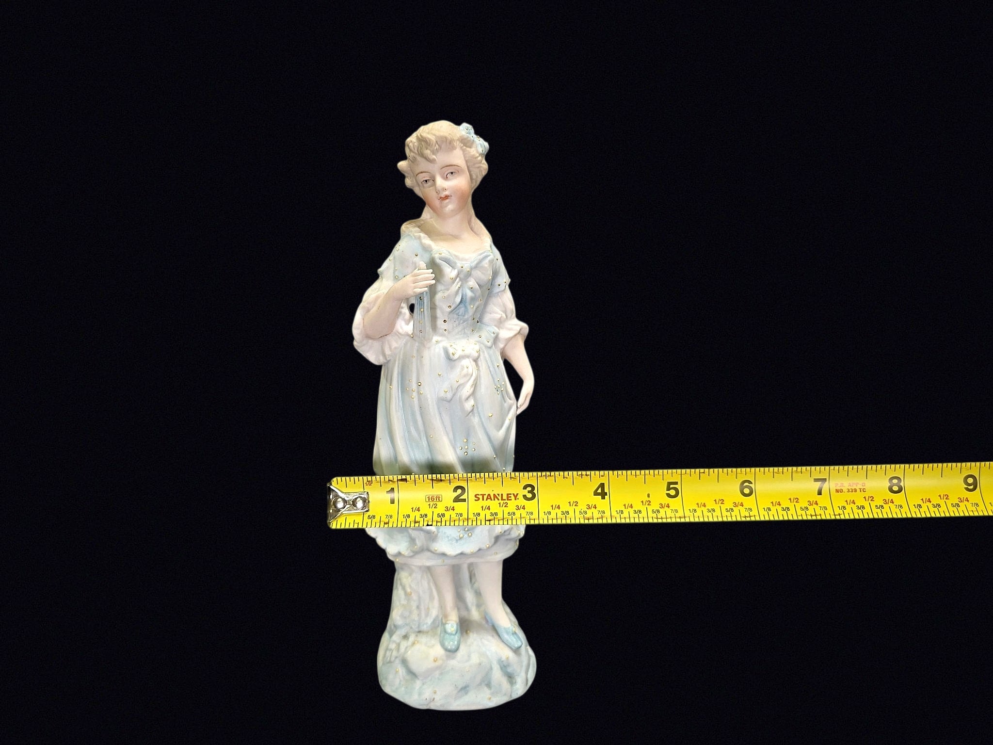 Bisque Porcelain Victorian Lady Figurine c1900