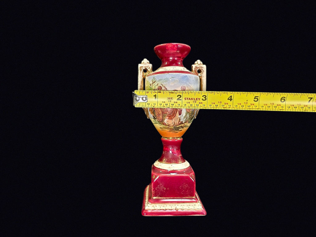 Vienna Style Porcelain Urn c1900 Twin Handle