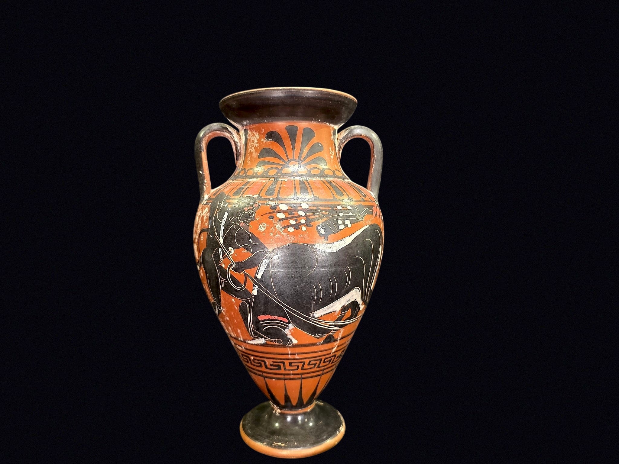 Greek Black-Figure Amphora 20thC Repro