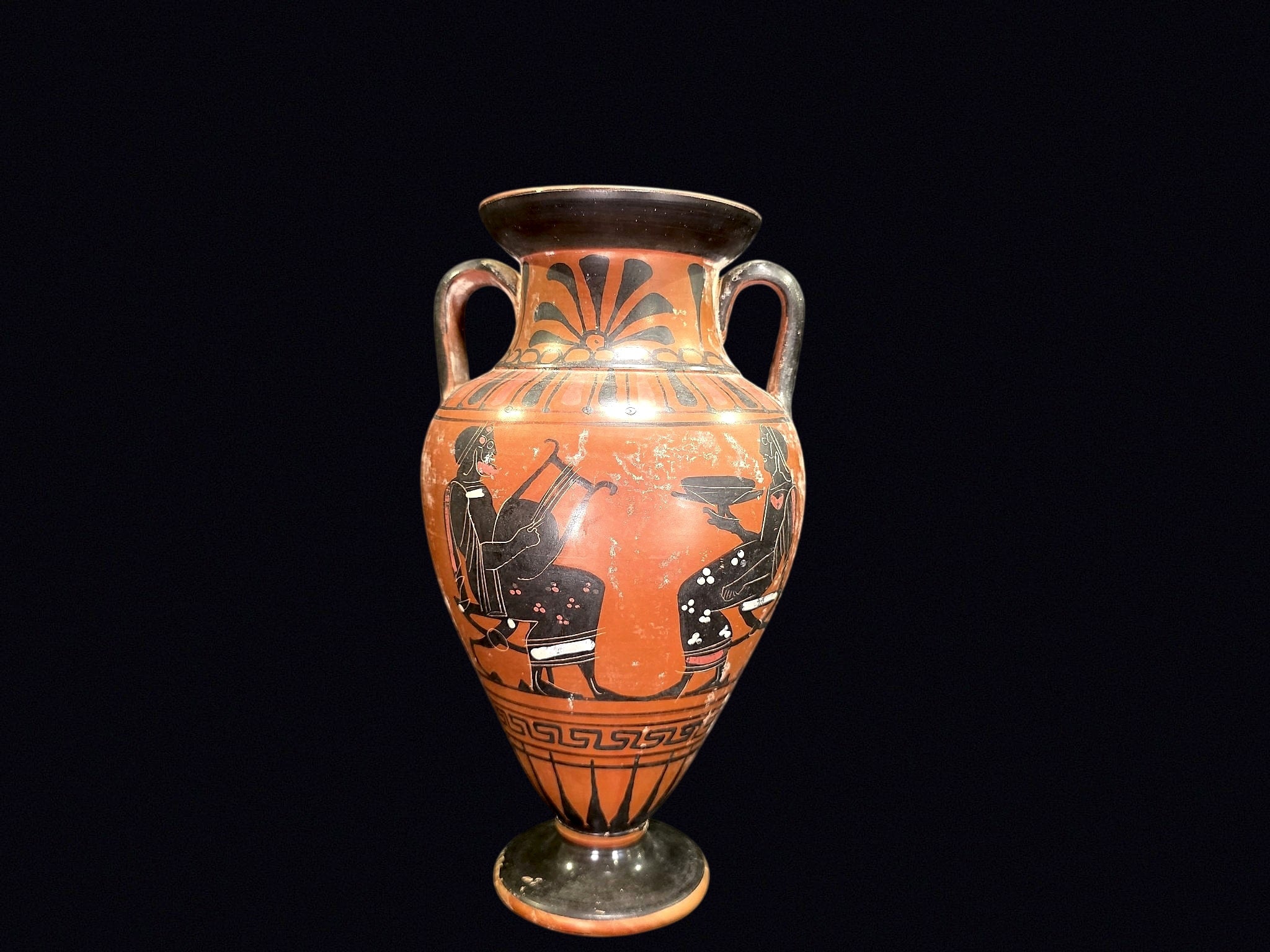 Greek Black-Figure Amphora 20thC Repro