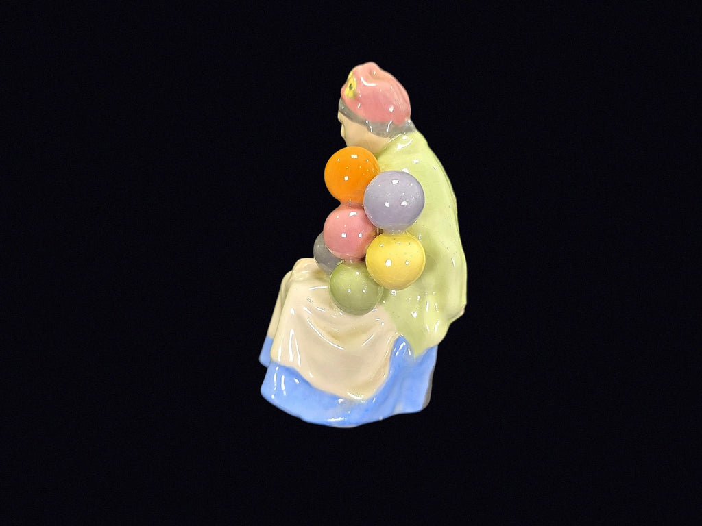 Old Balloon Seller Porcelain Figurine Unmarked