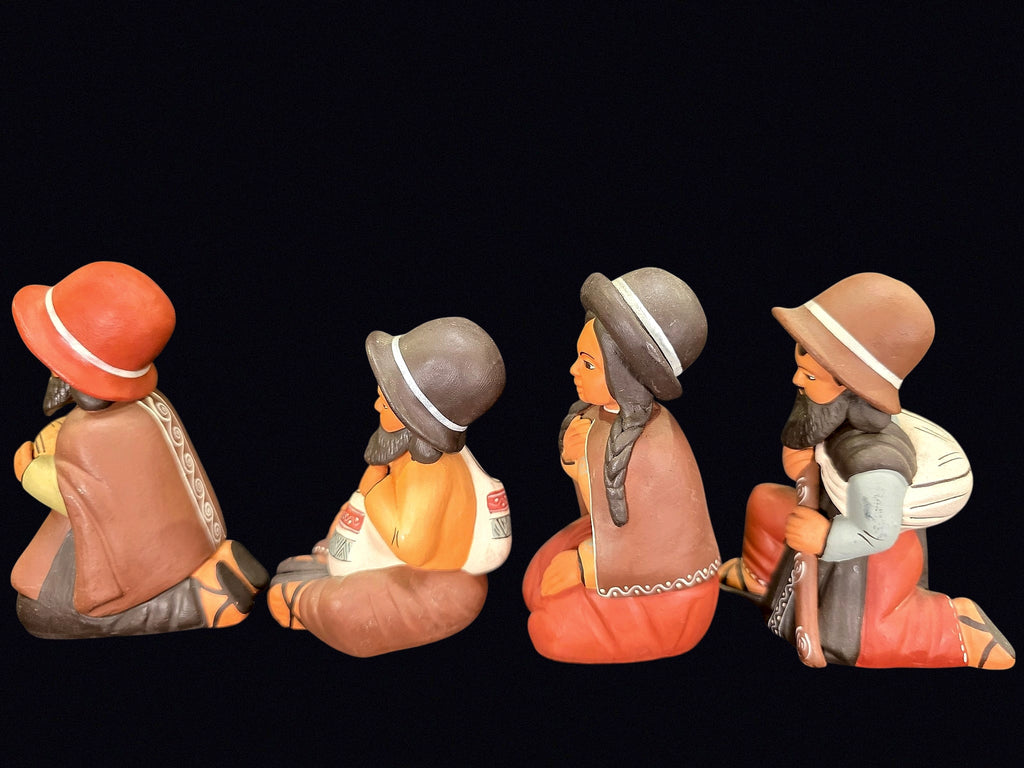 Peruvian Folk Art Pottery Nativity Figures 4