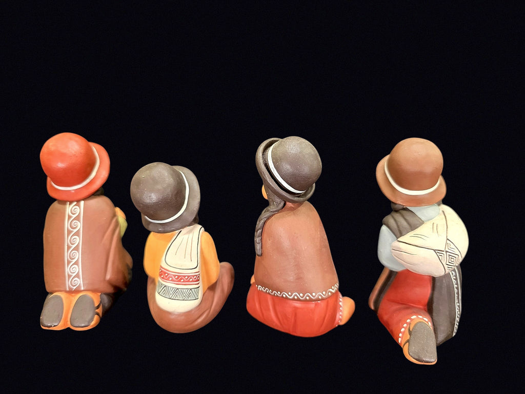 Peruvian Folk Art Pottery Nativity Figures 4