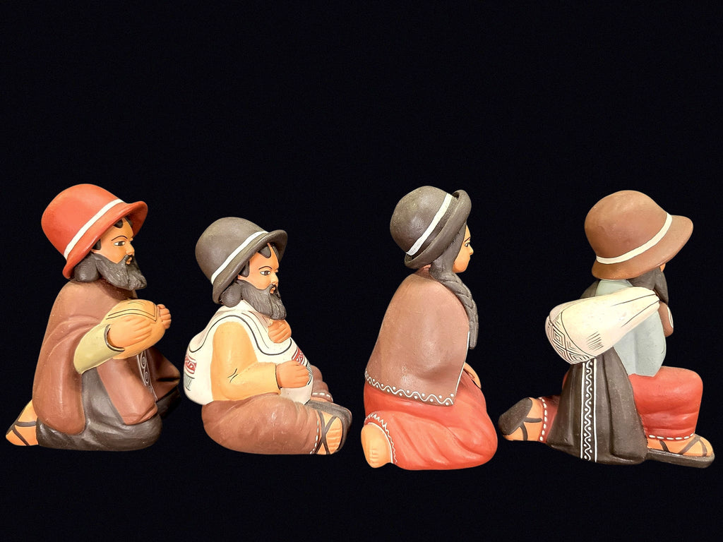 Peruvian Folk Art Pottery Nativity Figures 4