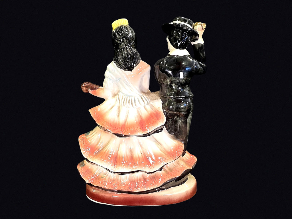 Mid-Century Ceramic Flamenco Couple Figurine