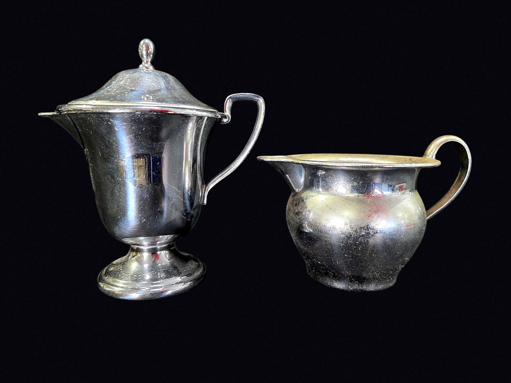 Paul Revere NY Silverplate Syrup & Creamer