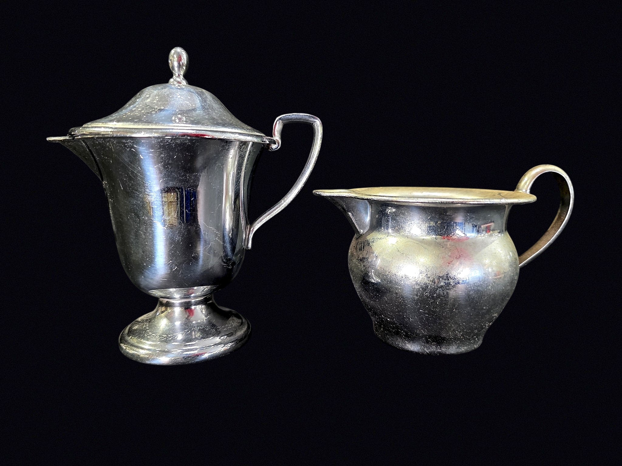 Paul Revere NY Silverplate Syrup & Creamer