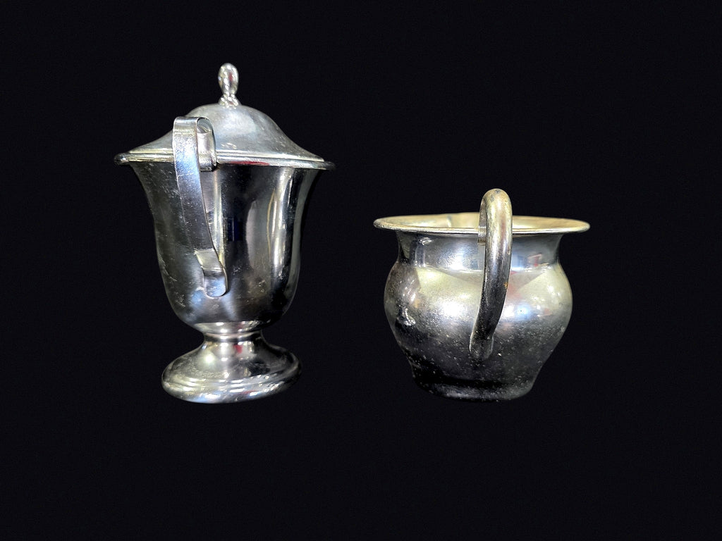 Paul Revere NY Silverplate Syrup & Creamer