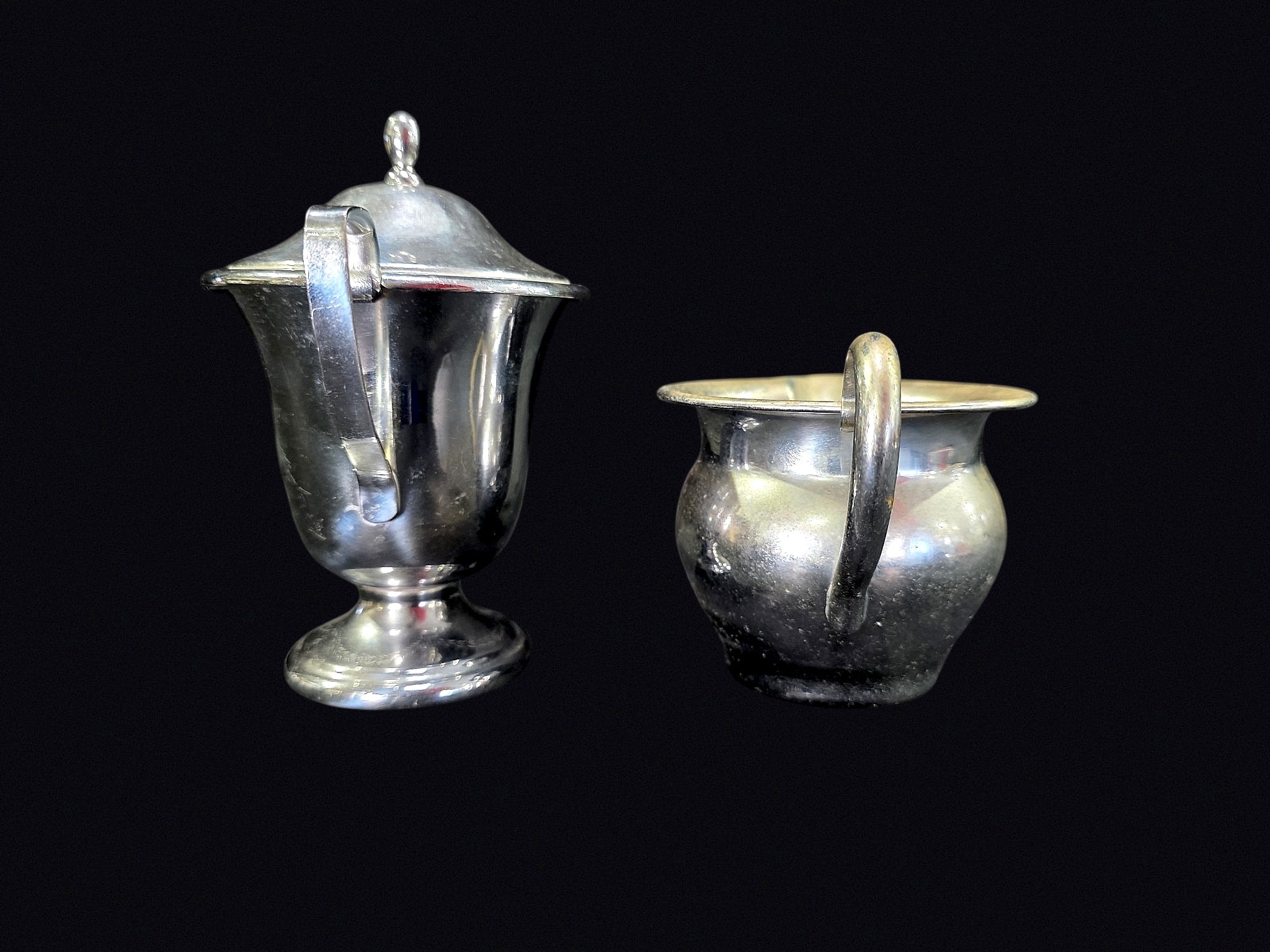 Paul Revere NY Silverplate Syrup & Creamer