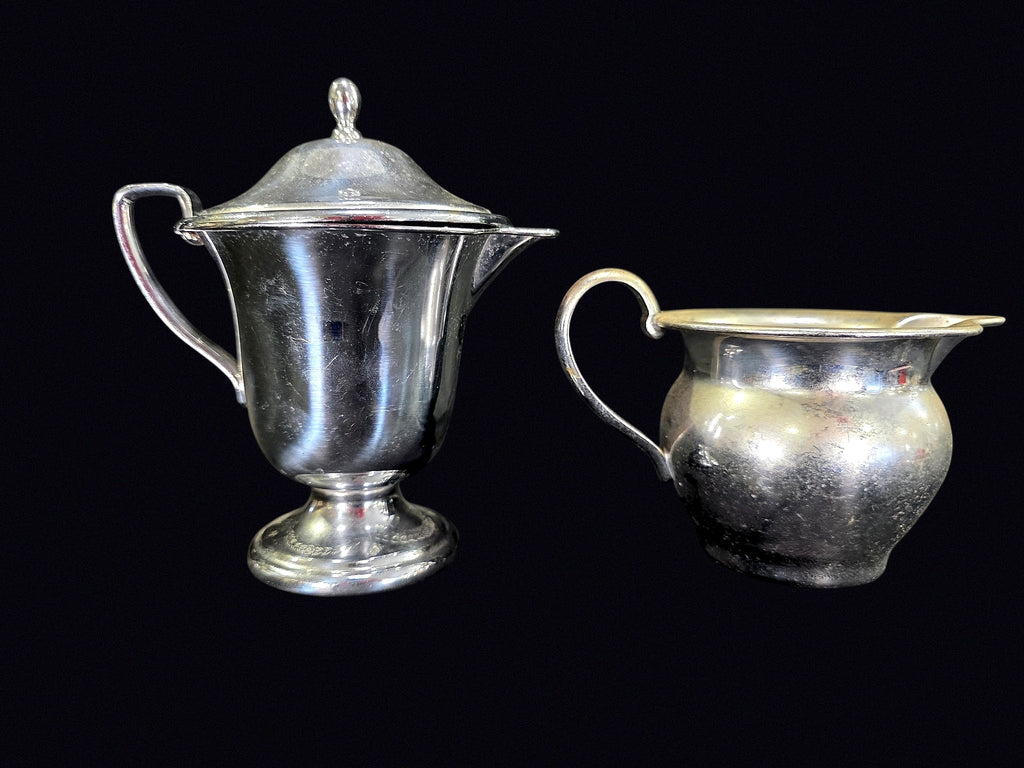 Paul Revere NY Silverplate Syrup & Creamer