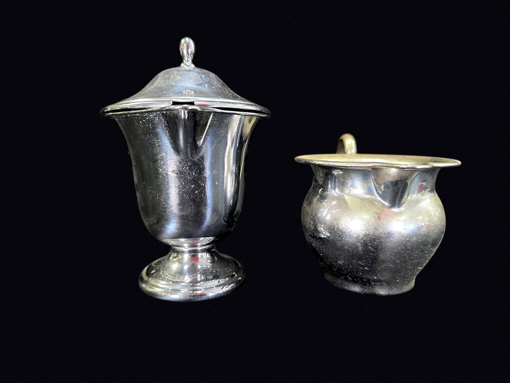 Paul Revere NY Silverplate Syrup & Creamer