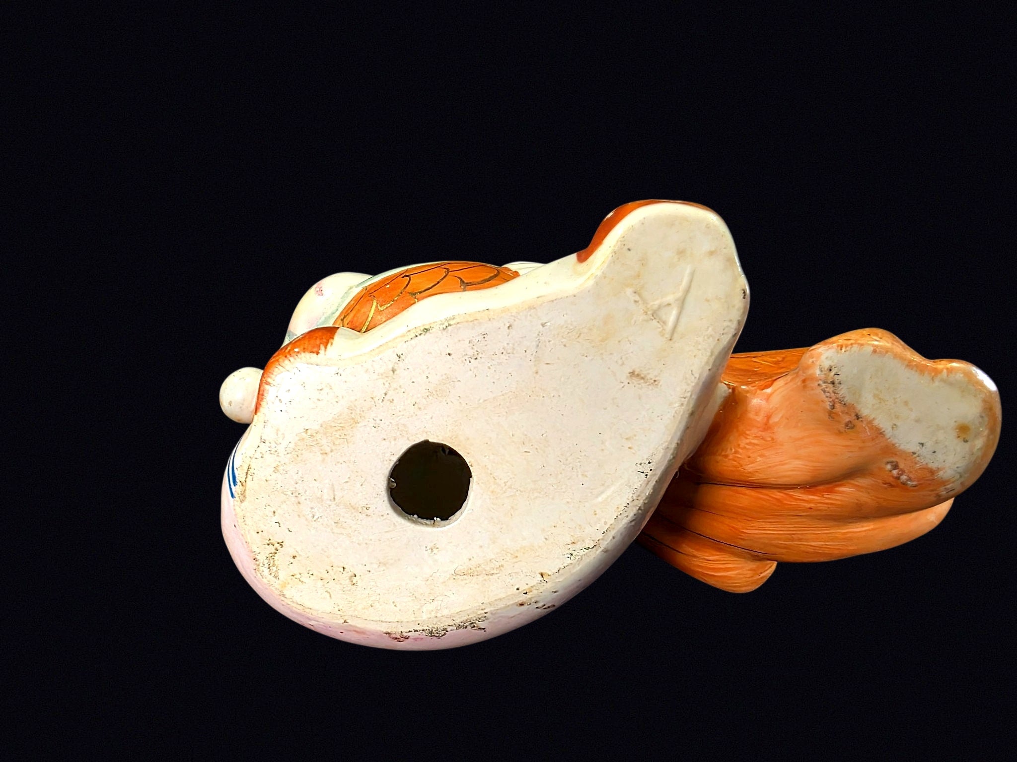 Chinese Porcelain Boy with Carp Figurine