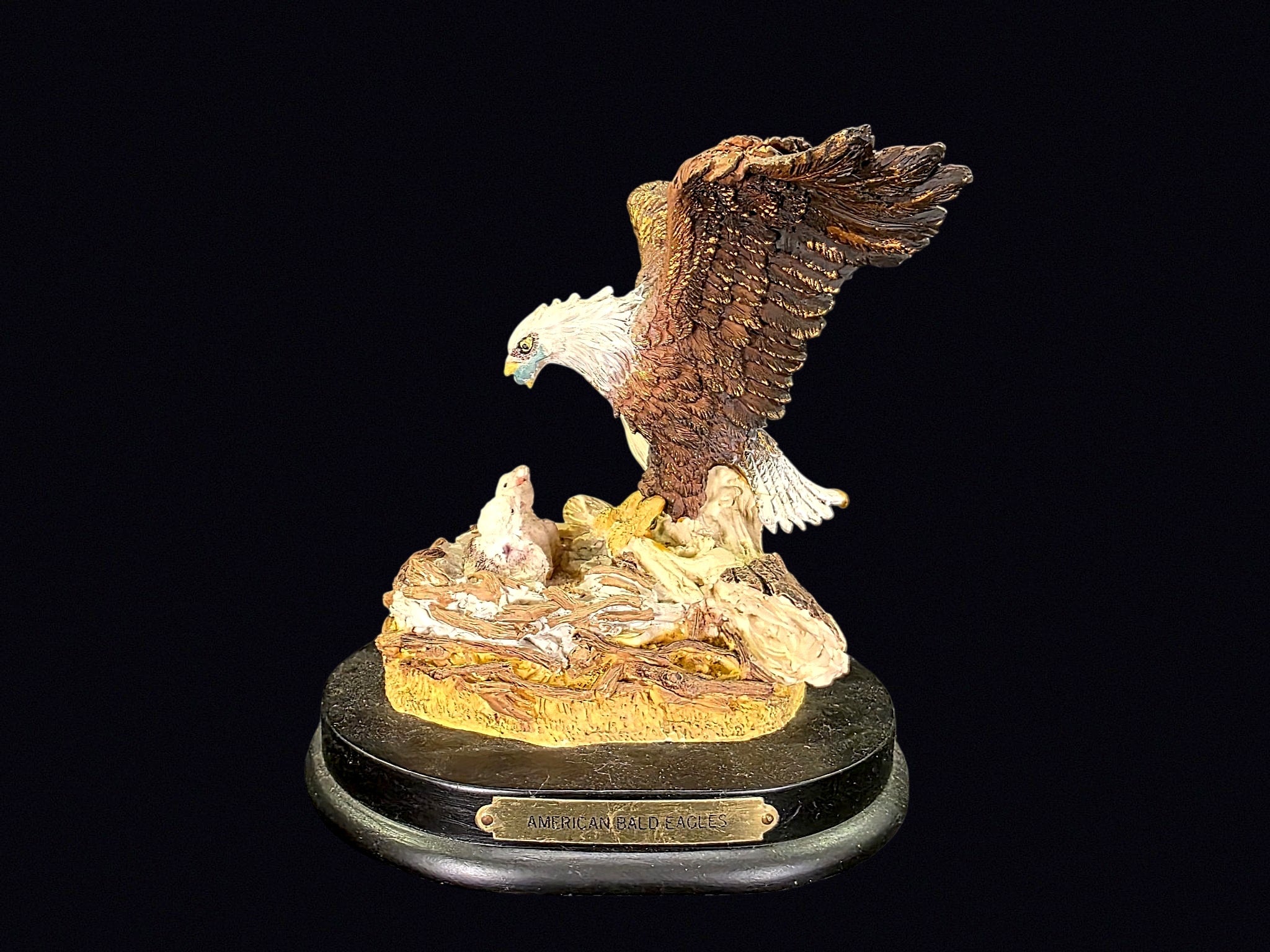 Amici American Bald Eagles Resin Sculpture