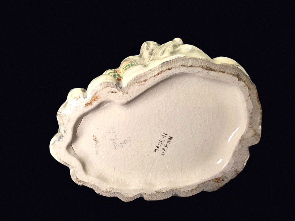 Japan Hummel-Style Girl Lamb Planter c1950s