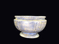 Spongeware Footed Jardiniere c1900 Stoneware