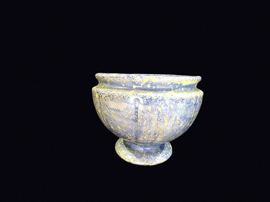 Spongeware Footed Jardiniere c1900 Stoneware