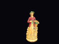 Chalkware Flower Seller Boy Figurine c1940s