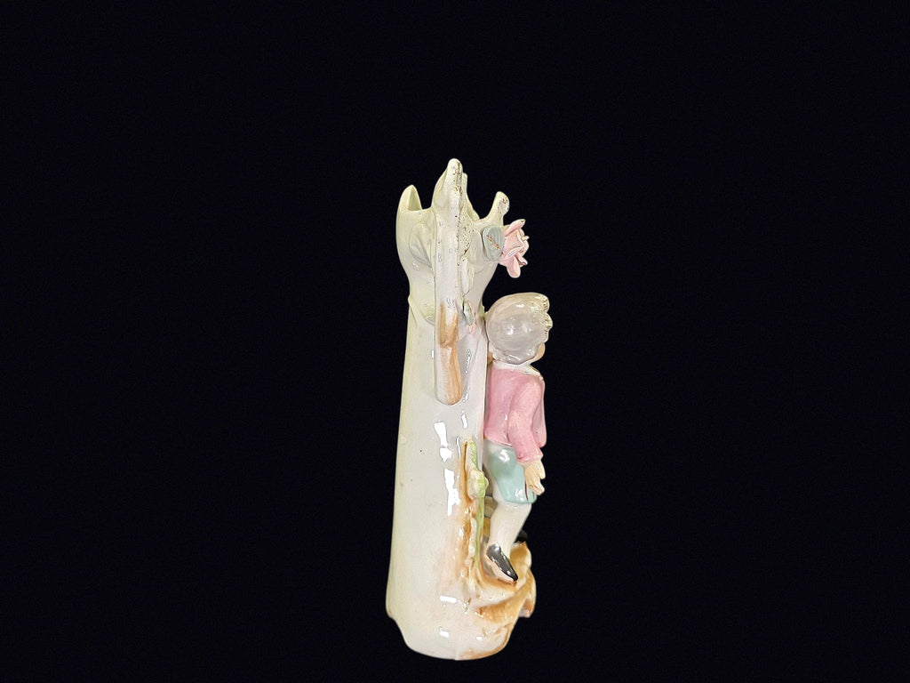 Porcelain Colonial Boy Figural Spill Vase