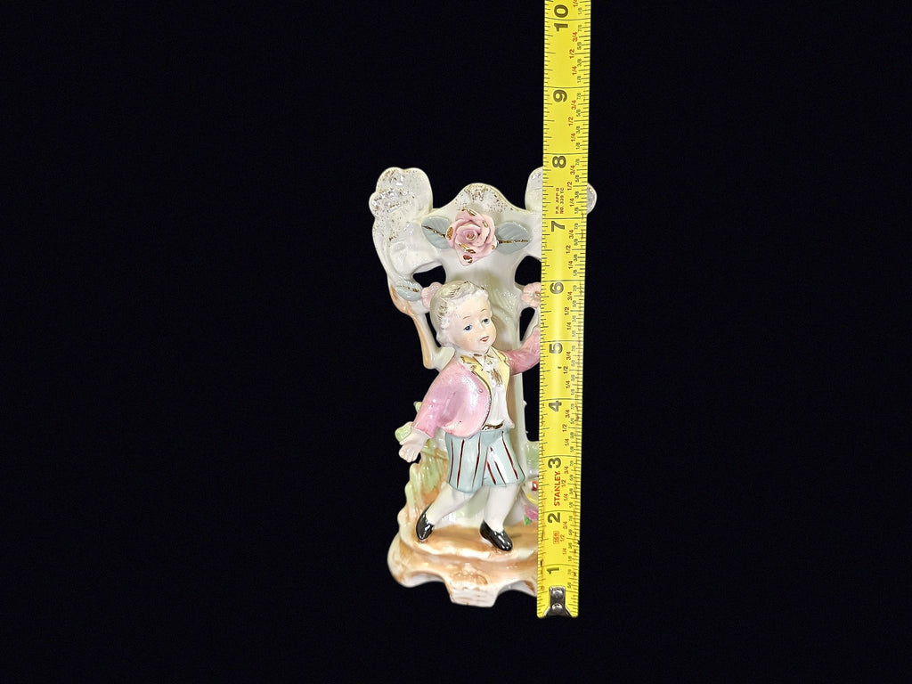 Porcelain Colonial Boy Figural Spill Vase