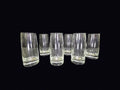 Set of 6 Clear Glass Highball Tumblers