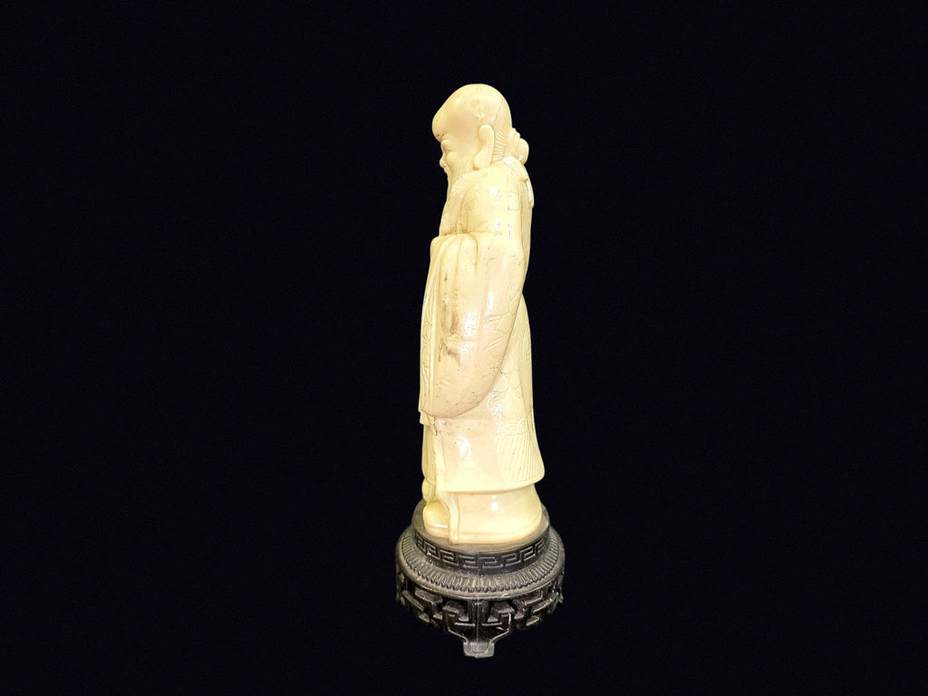 Shou Lao Faux Ivory Resin Figure Hong Kong