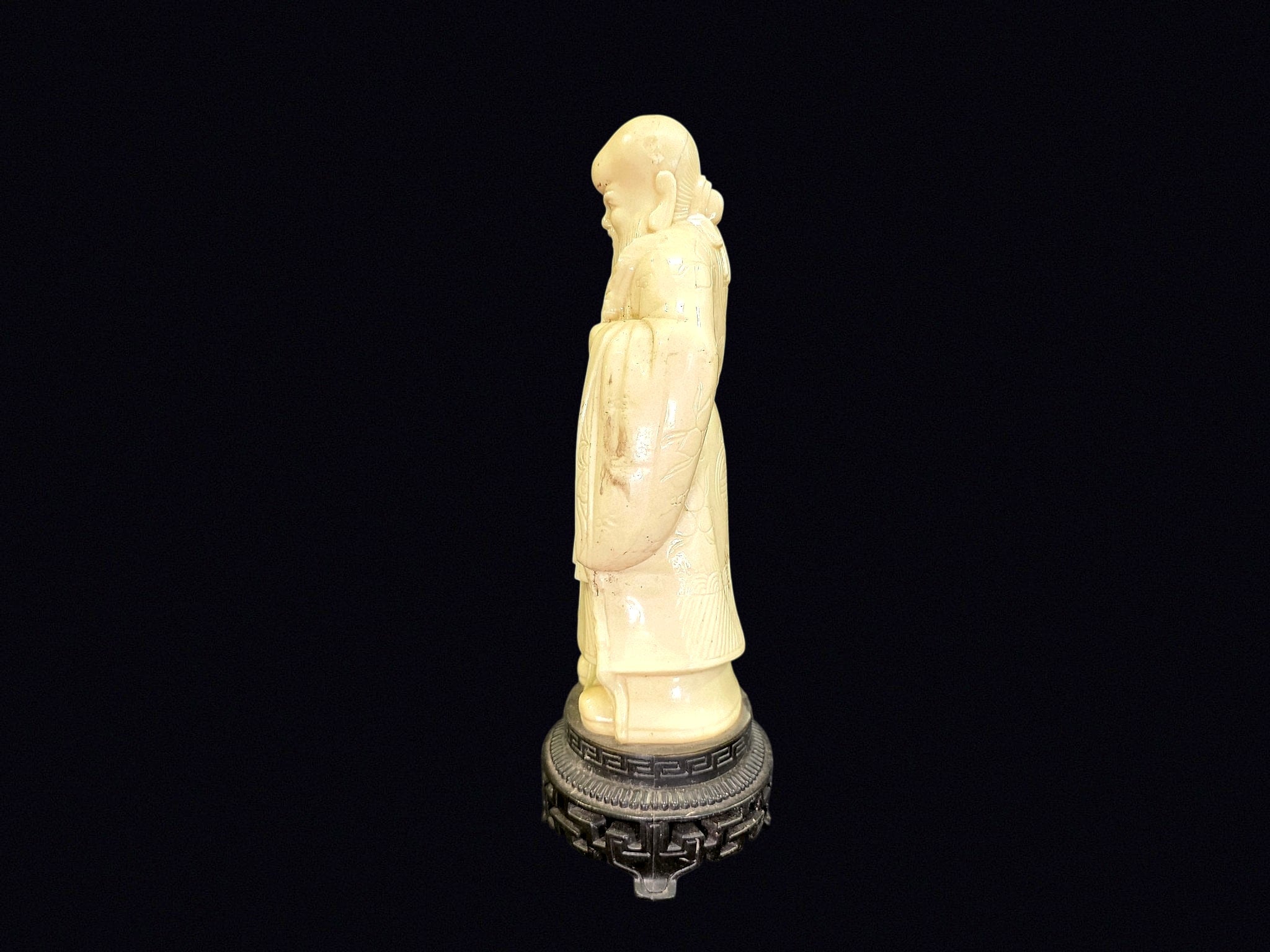 Shou Lao Faux Ivory Resin Figure Hong Kong