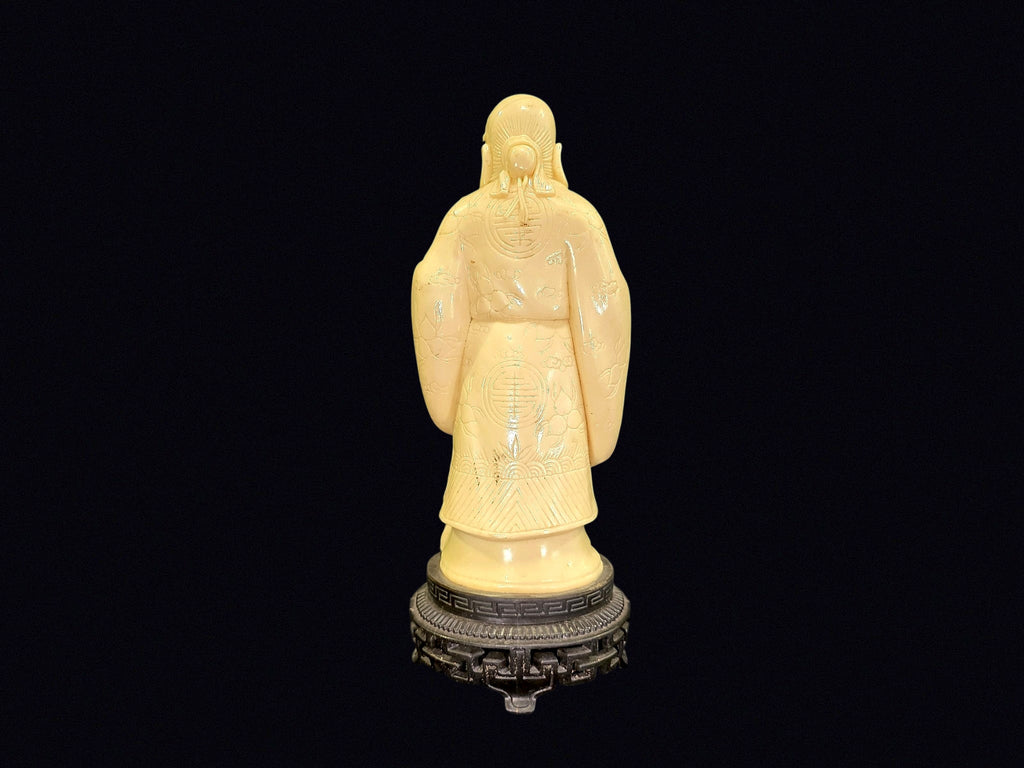 Shou Lao Faux Ivory Resin Figure Hong Kong