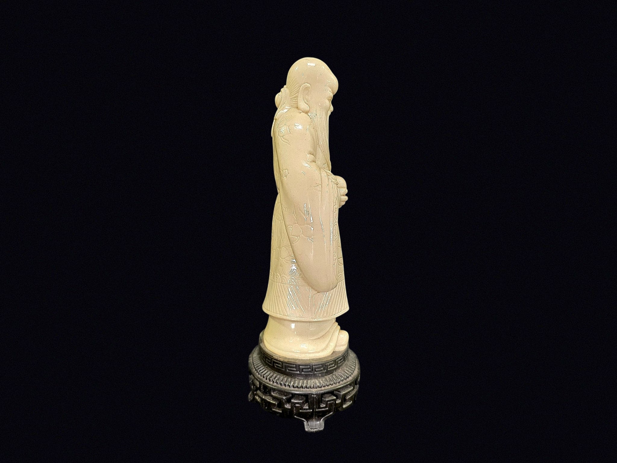 Shou Lao Faux Ivory Resin Figure Hong Kong