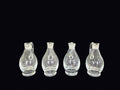 Four Mid-Century Glass Cruets Applied Handles