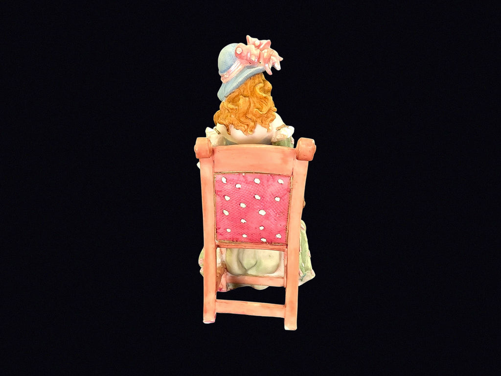 Resin Mother and Child Reading Figurine