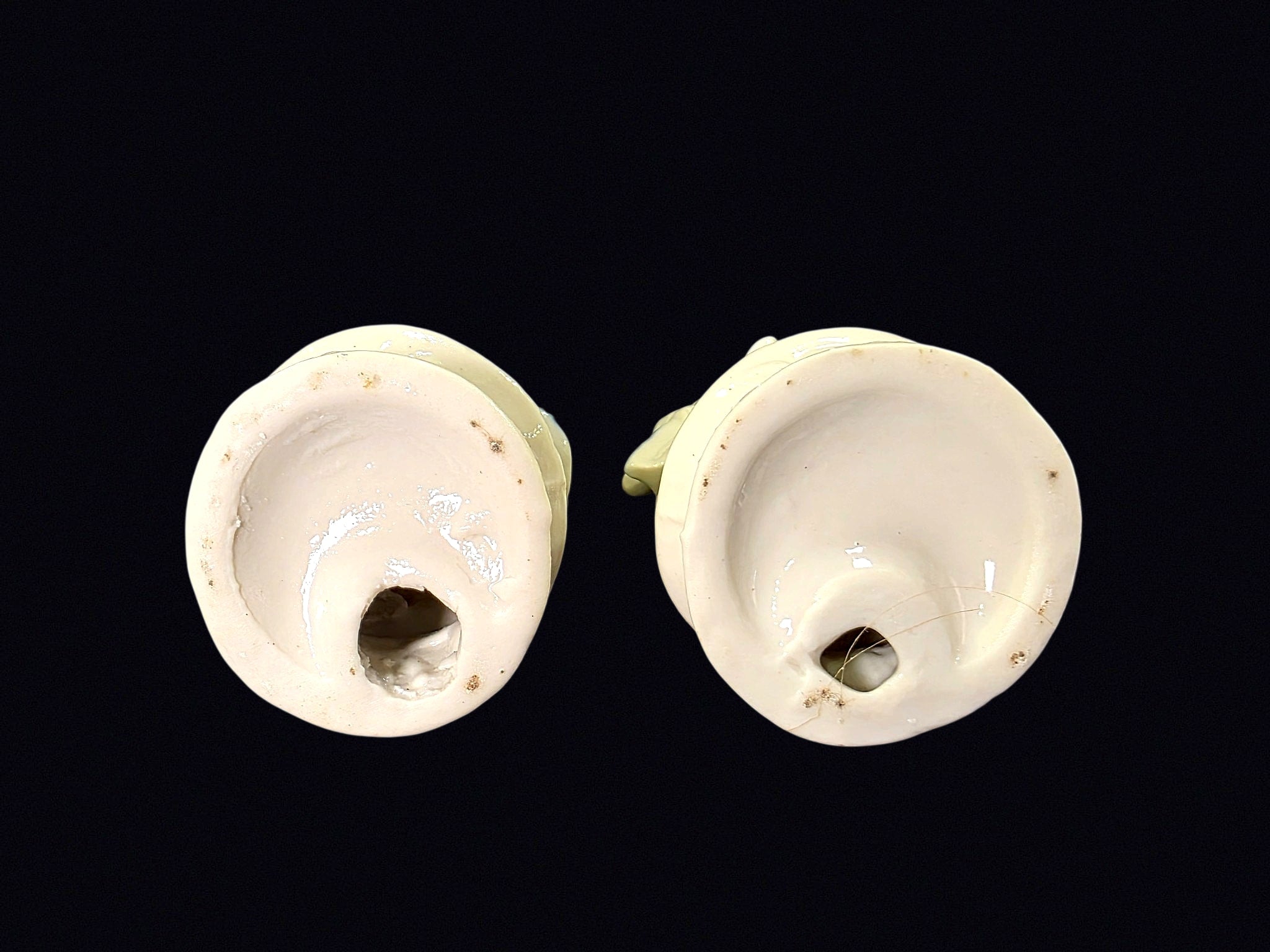Blue White Porcelain Colonial Couple Figurines