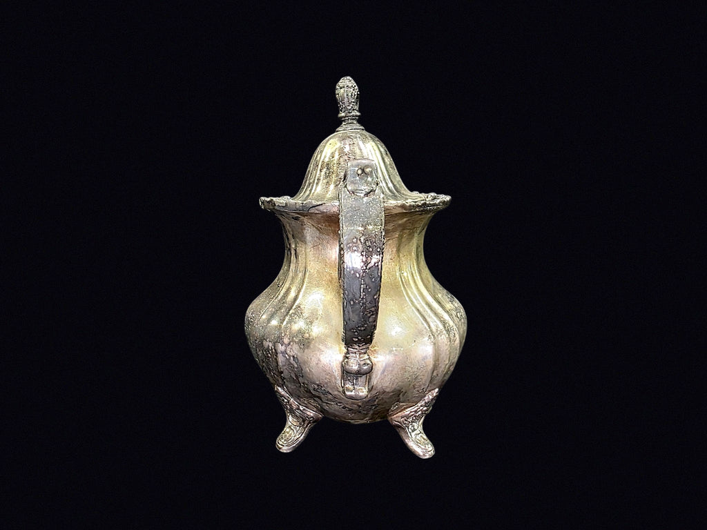 Silverplate Lidded Sugar Bowl Mid-20th C