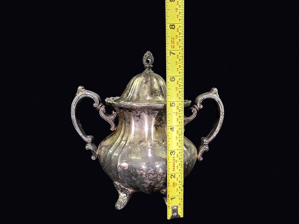 Silverplate Lidded Sugar Bowl Mid-20th C