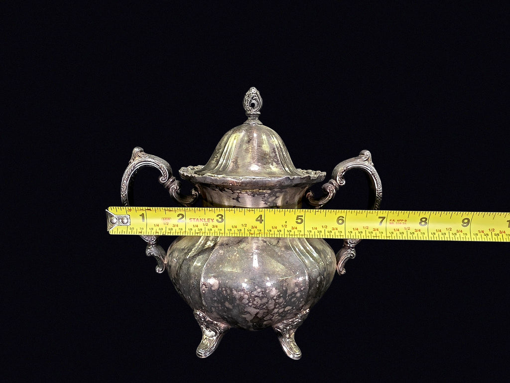 Silverplate Lidded Sugar Bowl Mid-20th C