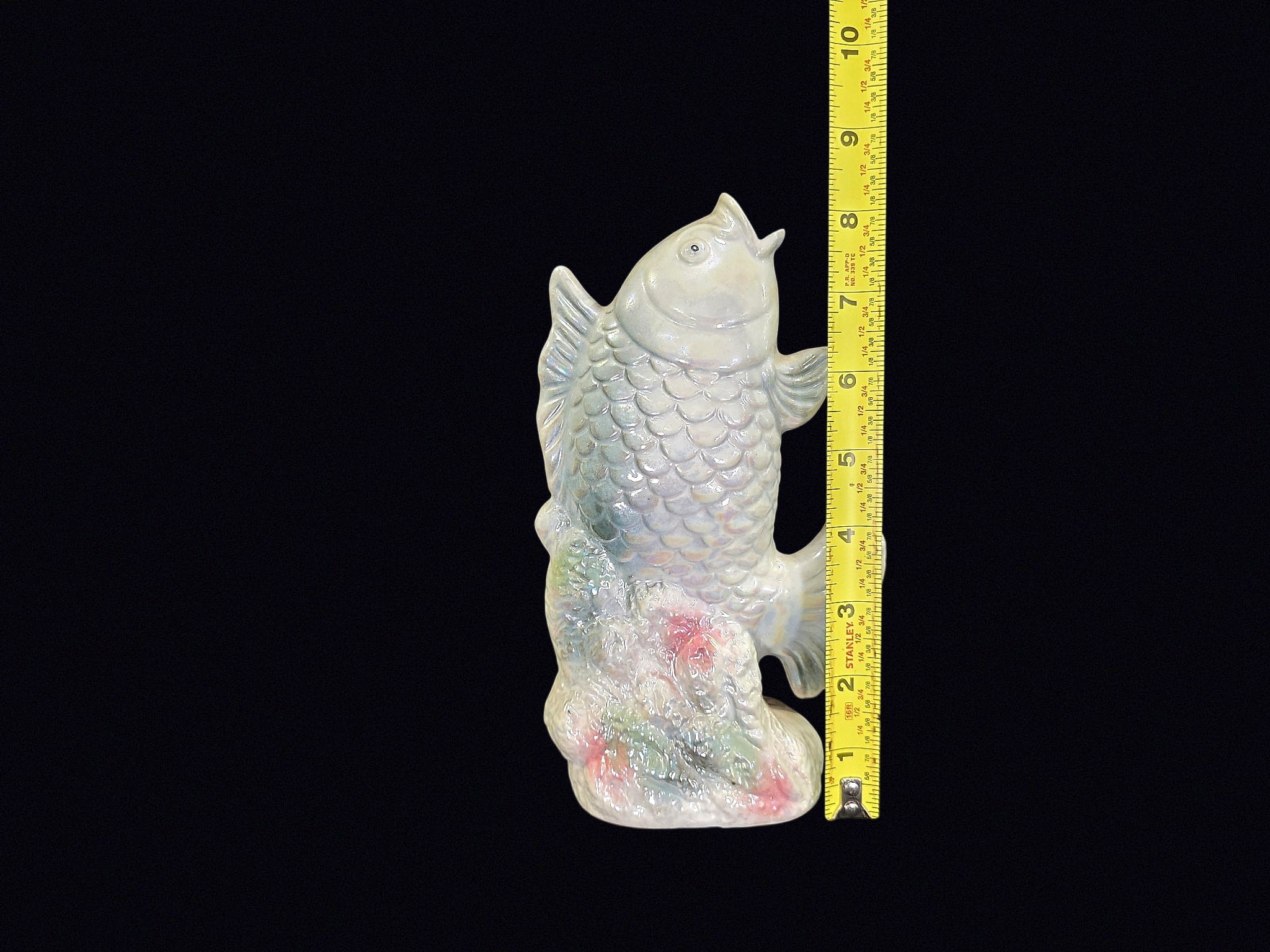 Daniel Brand Lustre Ceramic Koi on Coral Base