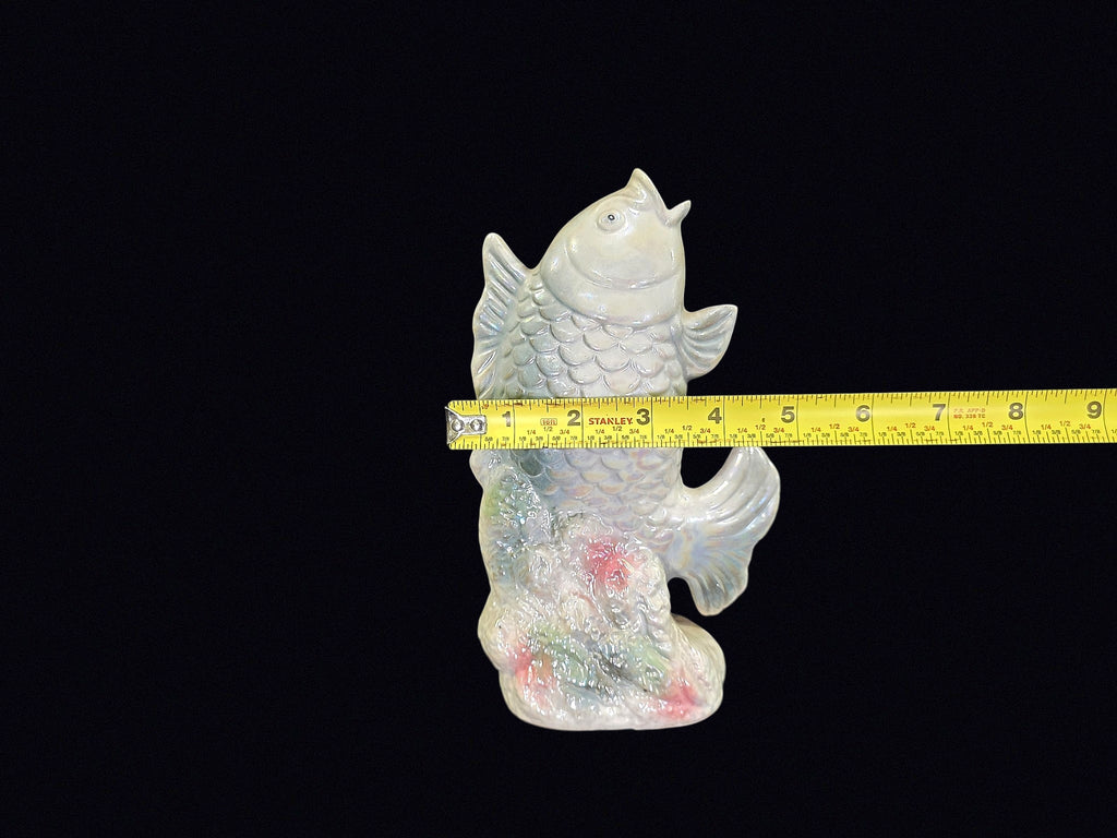 Daniel Brand Lustre Ceramic Koi on Coral Base