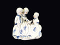 Delft Style Porcelain Mother Children Group