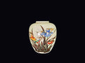 Yamahiro Toen Satsuma Crackle Iris Jar Showa