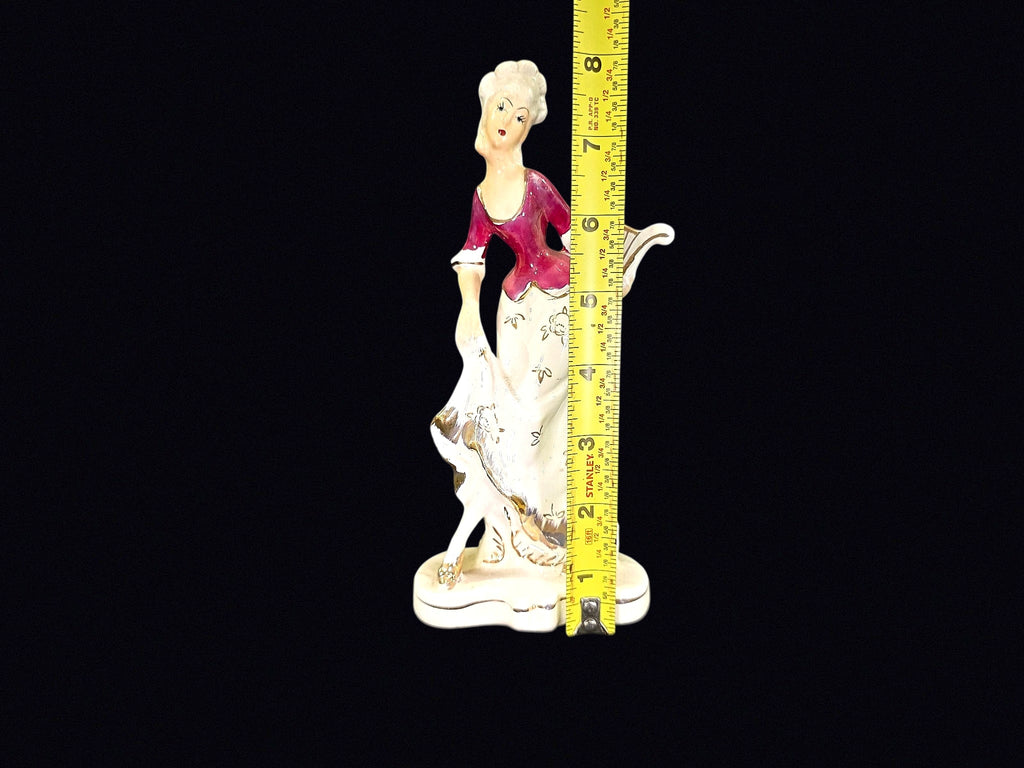 Porcelain Victorian Lady with Harp 1992
