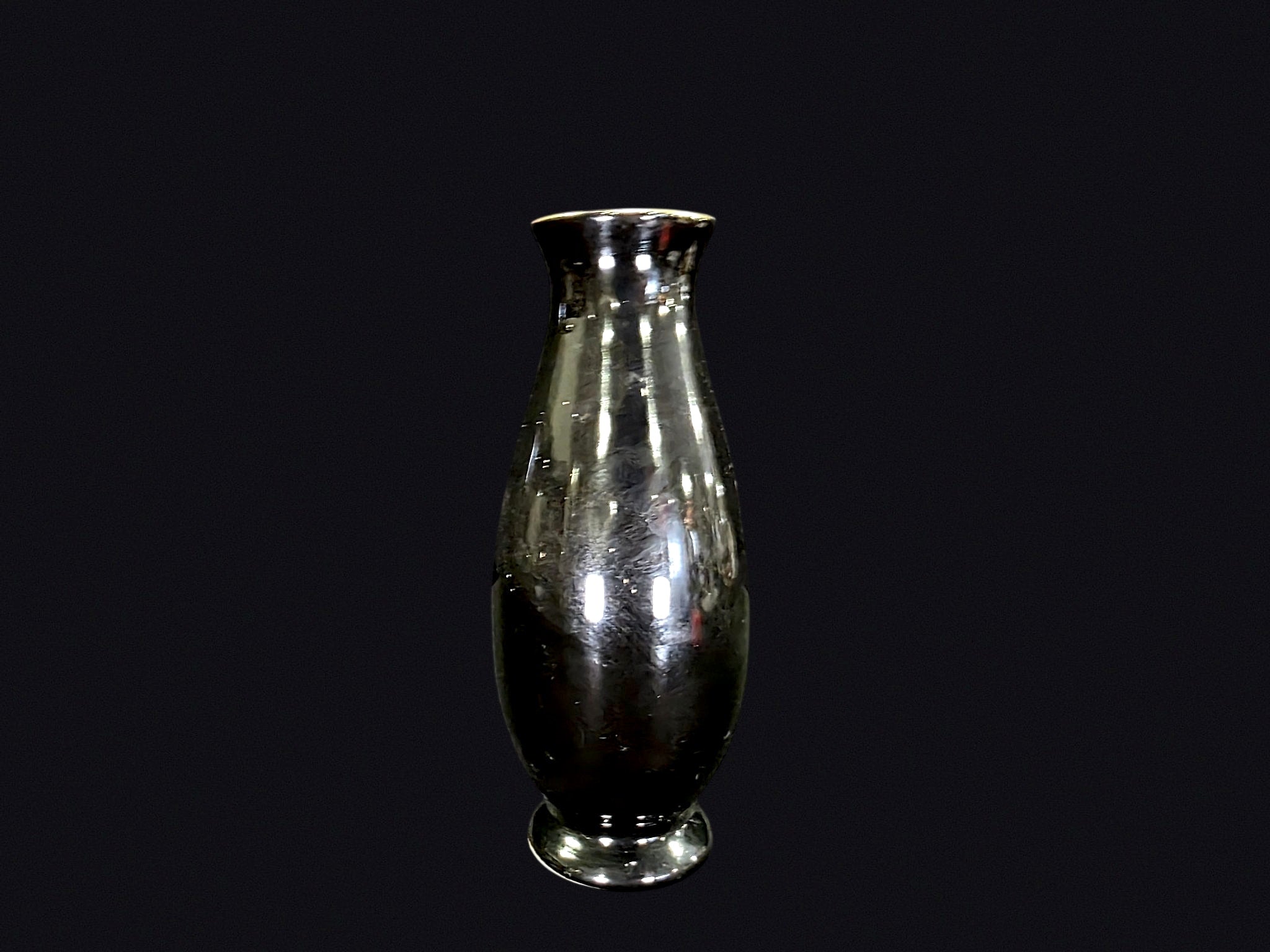 Chokin Style Porcelain Pheasant Bud Vase
