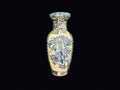 Chinese Satsuma Style Porcelain Baluster Vase