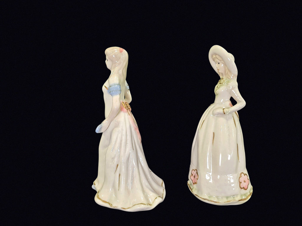 K's Collection Porcelain Victorian Ladies Pair