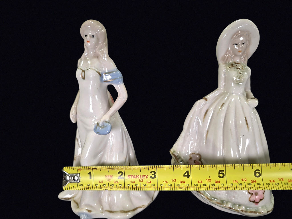 K's Collection Porcelain Victorian Ladies Pair