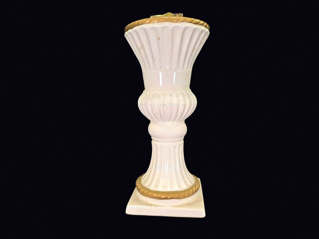 Japan Porcelain Urn Table Lighter Gilt Trim