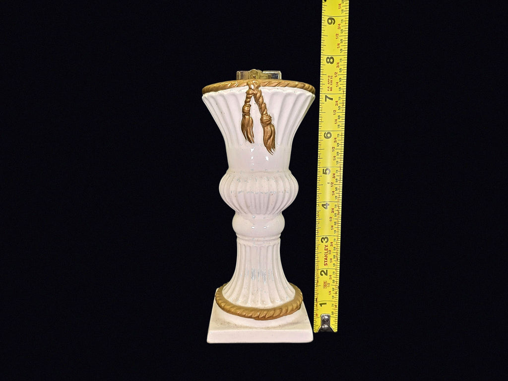 Japan Porcelain Urn Table Lighter Gilt Trim