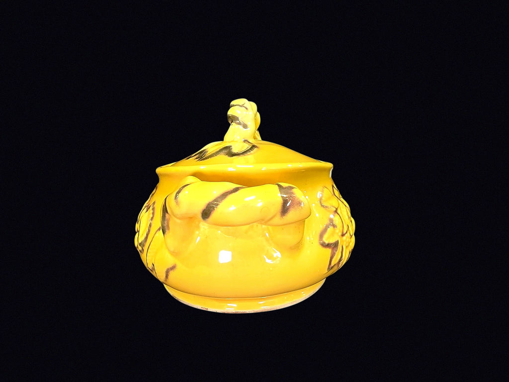Yellow Majolica Grape Tureen Mid-Century